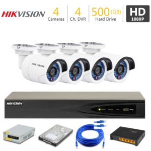 4 Full HD IP Camera Package